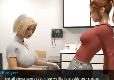 The nurse is surprised by the cock she sees