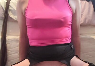 BBC dildo makes me sissygasm