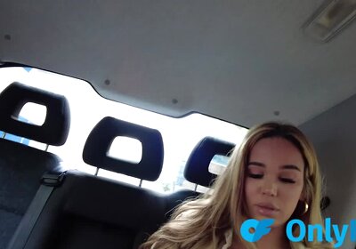 Pulled her Cock Out In The Taxi & We Got Caught!