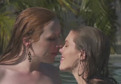 Redhead tgirl Shiri Allwood fucks a babe