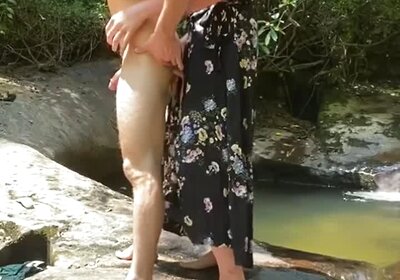 Public Fucking for Her Boy Toy