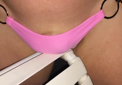 Peeing Outdoors at Night, Then cum home to get my HORNY Valentines Day outfit for cum2