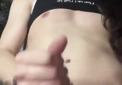 Horny face cum