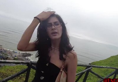 Stunning Tiny Trans Barbie Gets Picked Up By English Psycho in Lima, Peru