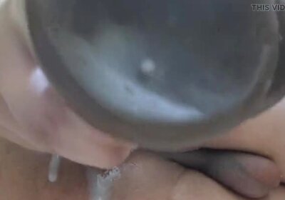 Fucking My Completely Naked Trans Ass with BBC Dildo for the First Time