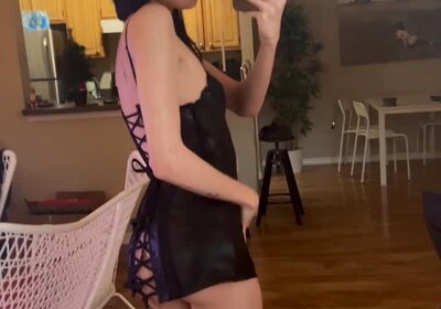 sissy femboy sucks and rides cock